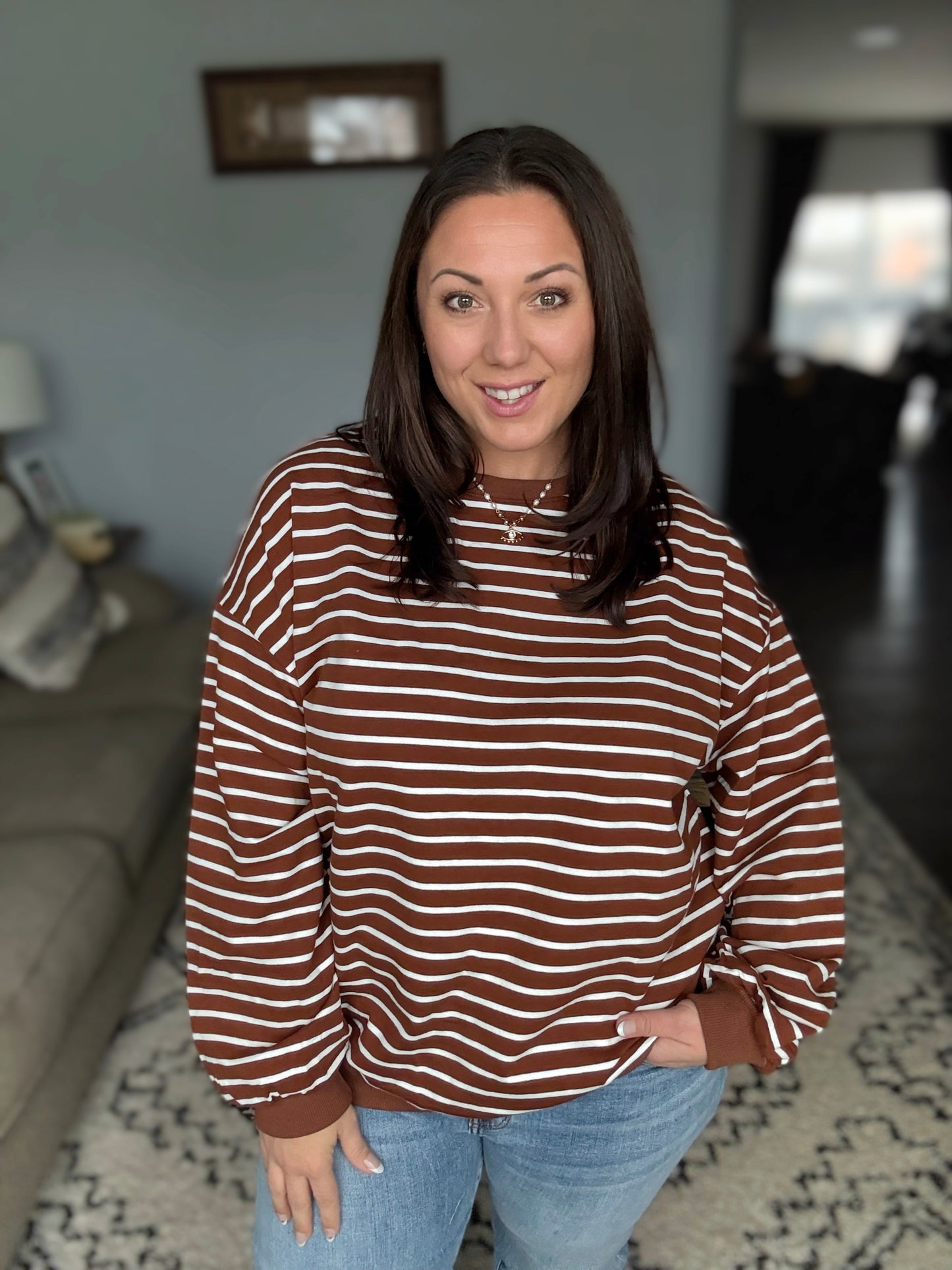 Preorder: Lovelet Easy Going Striped Pullover