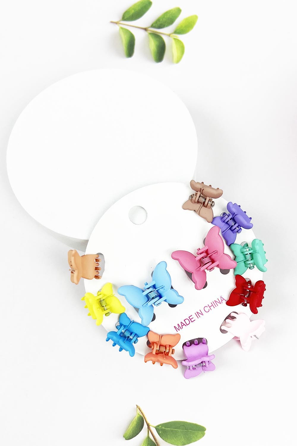 12 piece set  Mini Butterfly Hair Claw Clips