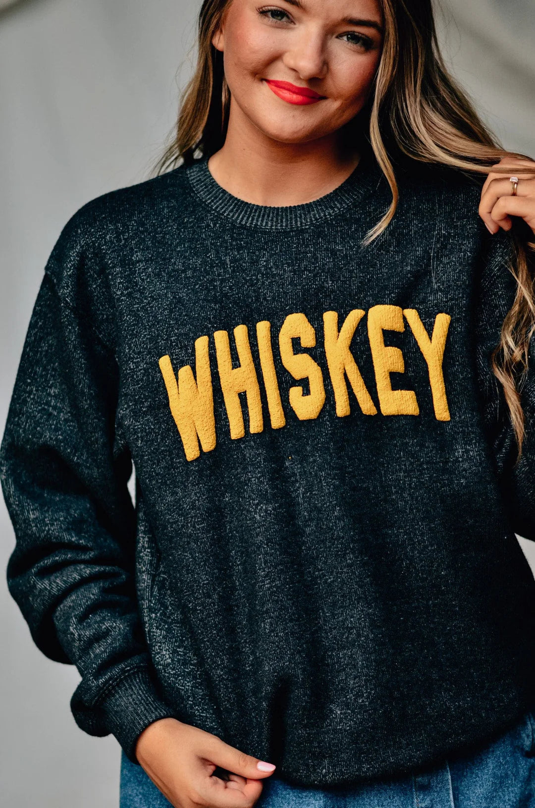 PREORDER: Whiskey Puff Knit Sweater