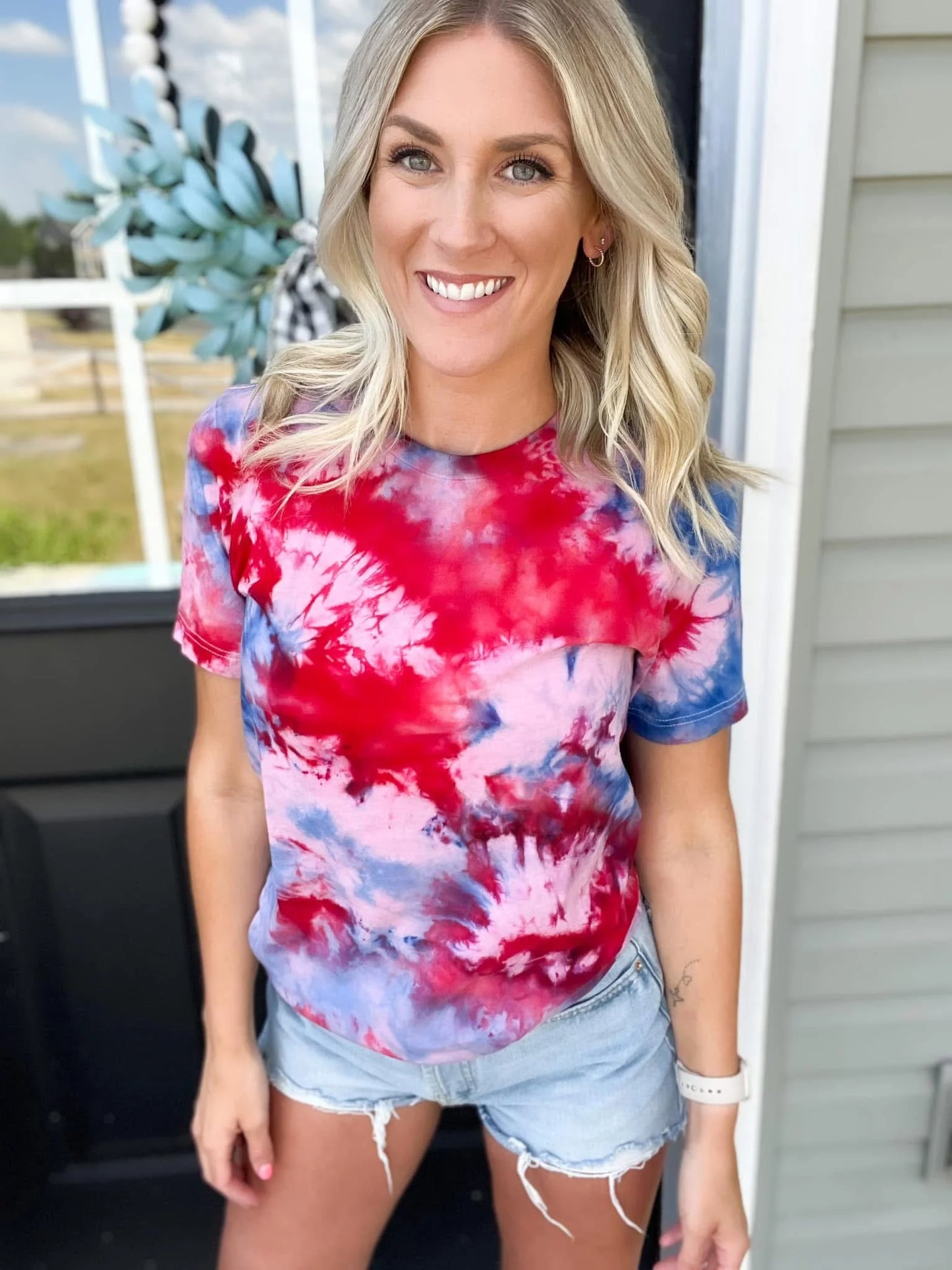 PREORDER: Patriotic Ice Dye (multiple shirt options)
