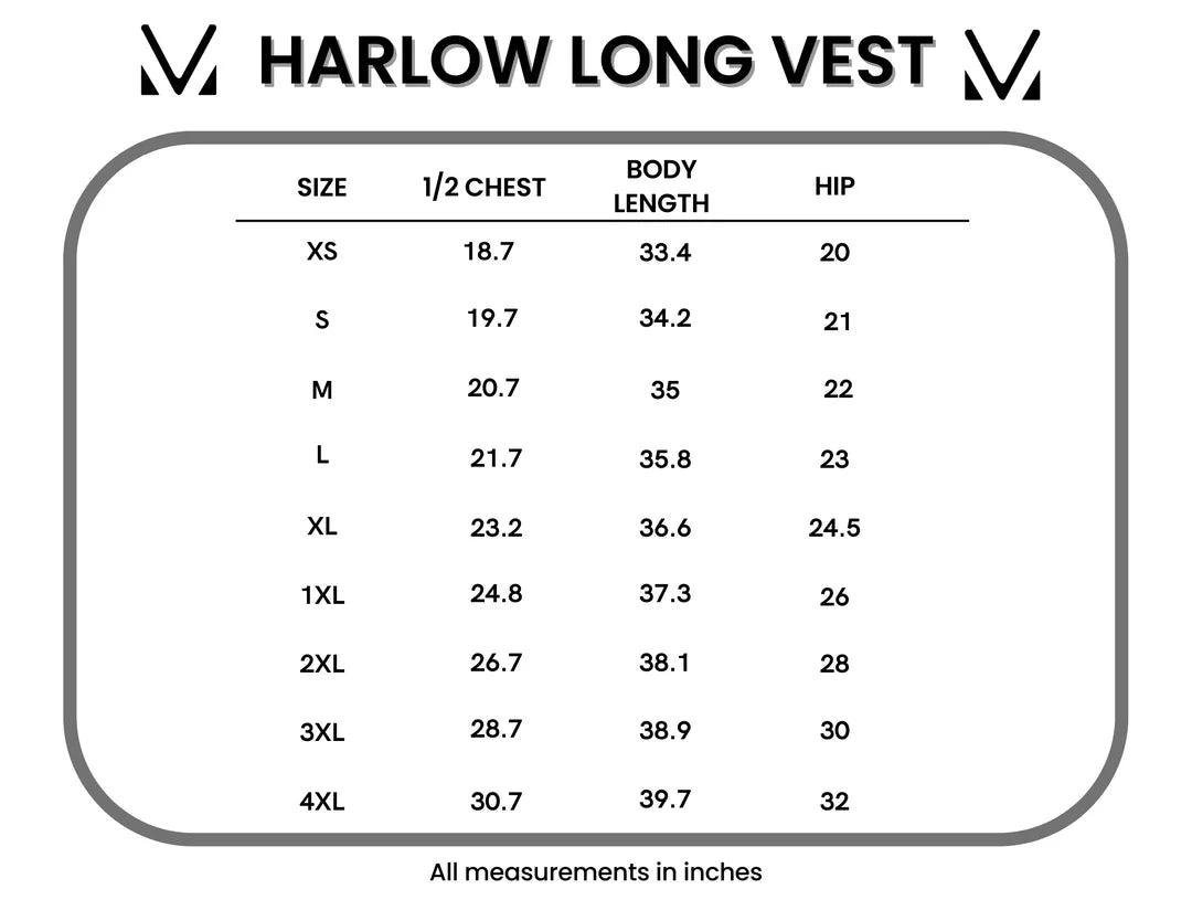 Michelle Mae Harlow Long Vests in Multiple Colors