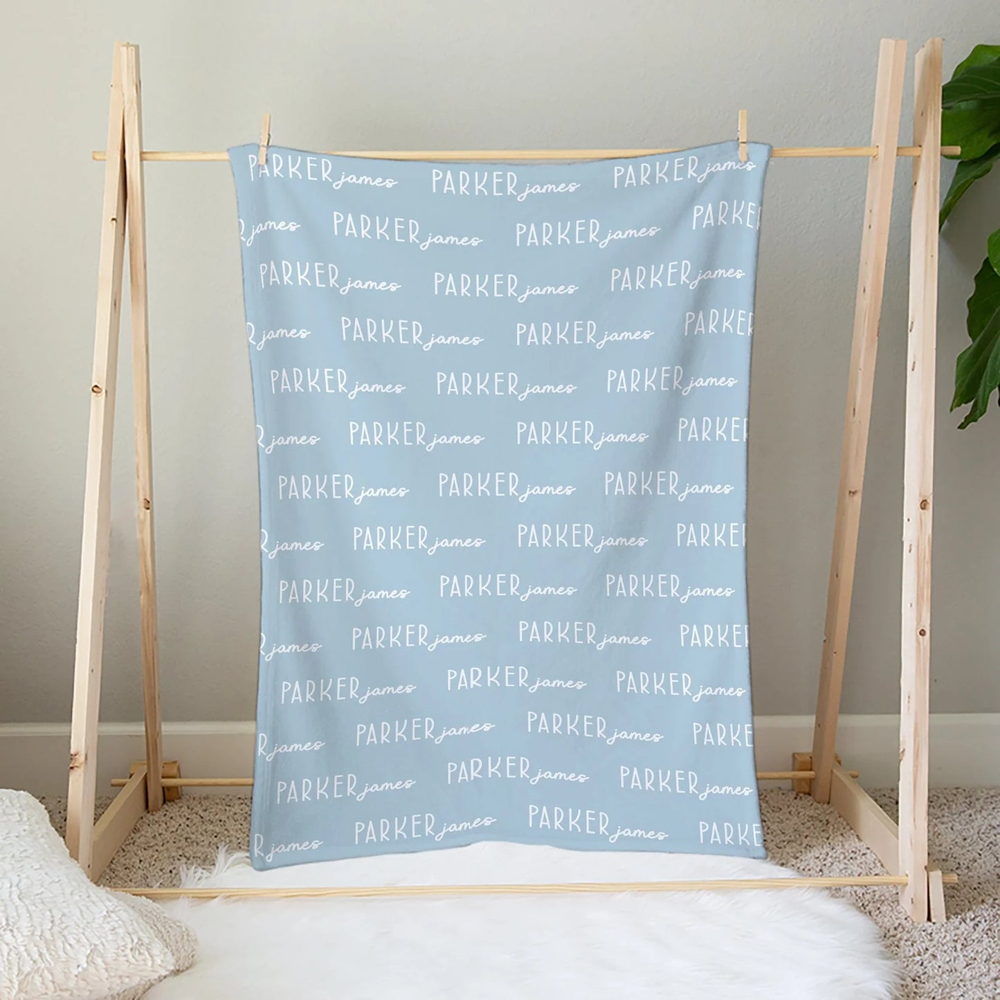 Preorder: Personalized Font Duo Blanket or Swaddle - Style 1