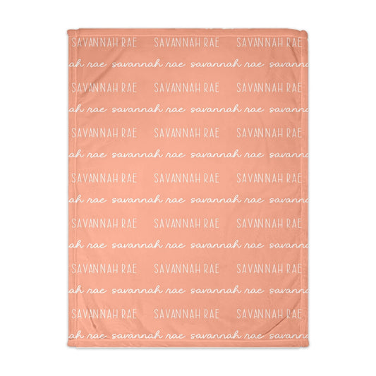 Preorder: Personalized Font Duo Blanket or Swaddle - Style 2