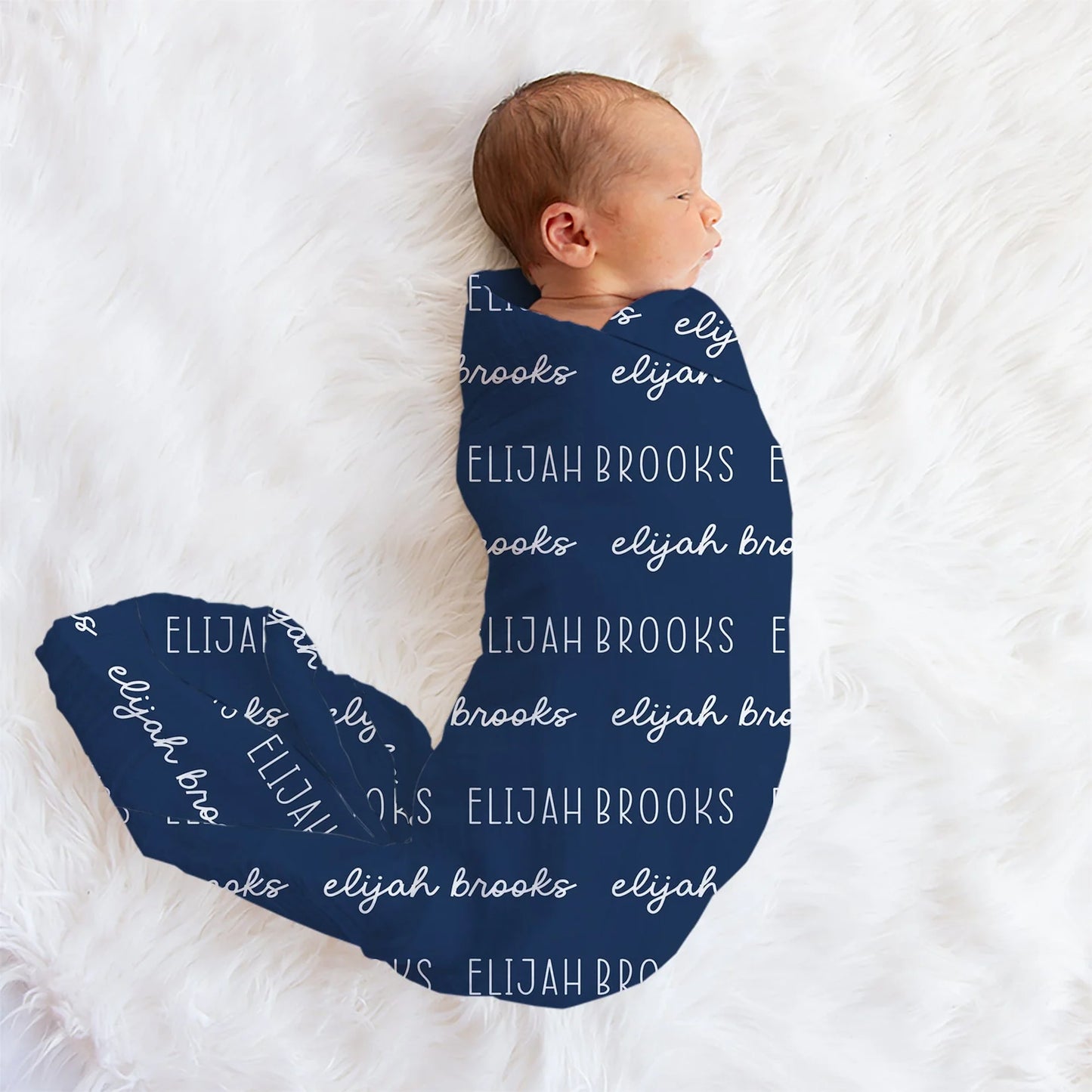 Preorder: Personalized Font Duo Blanket or Swaddle - Style 2