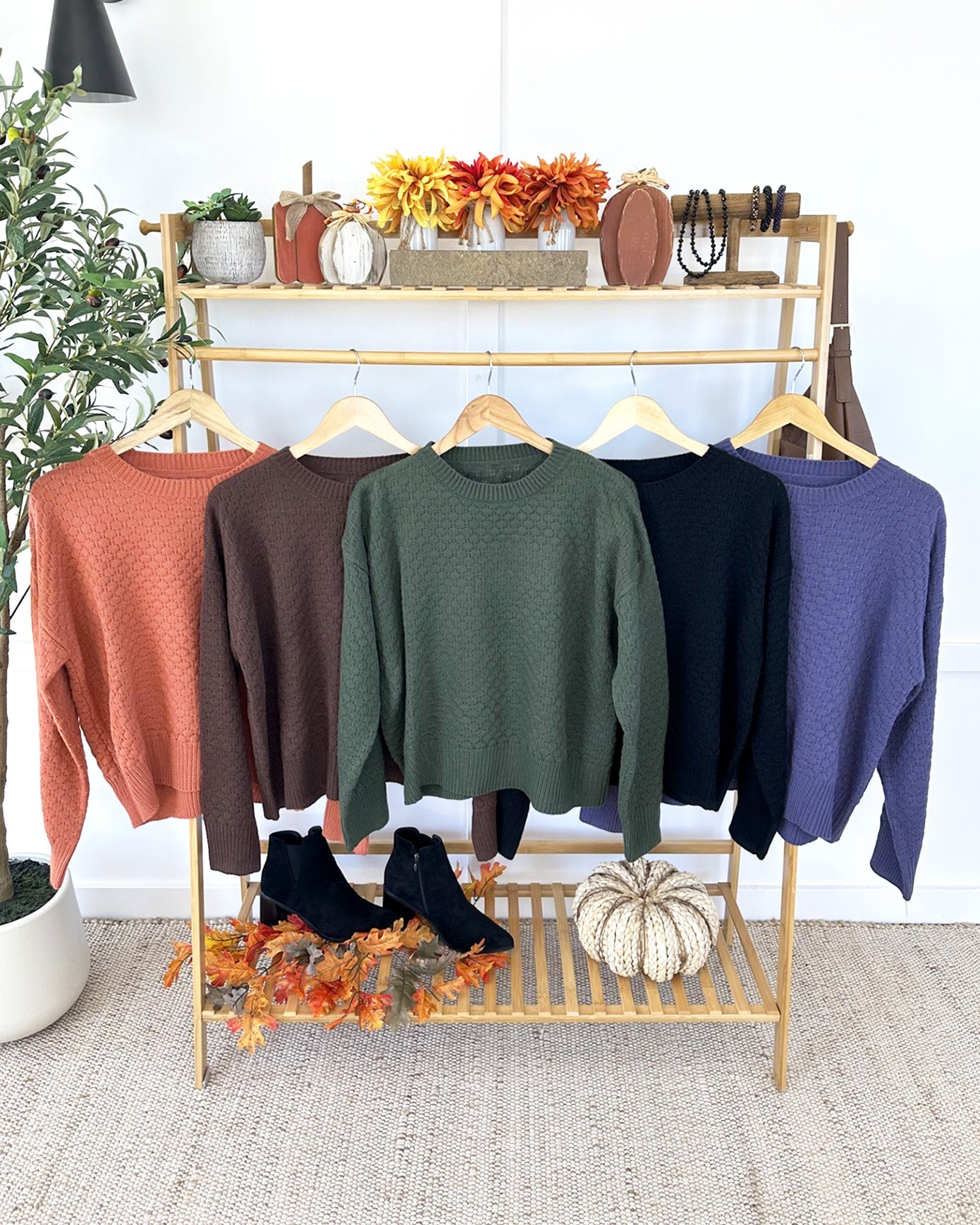 Michelle Mae Gianna Pullover Sweater - Brown