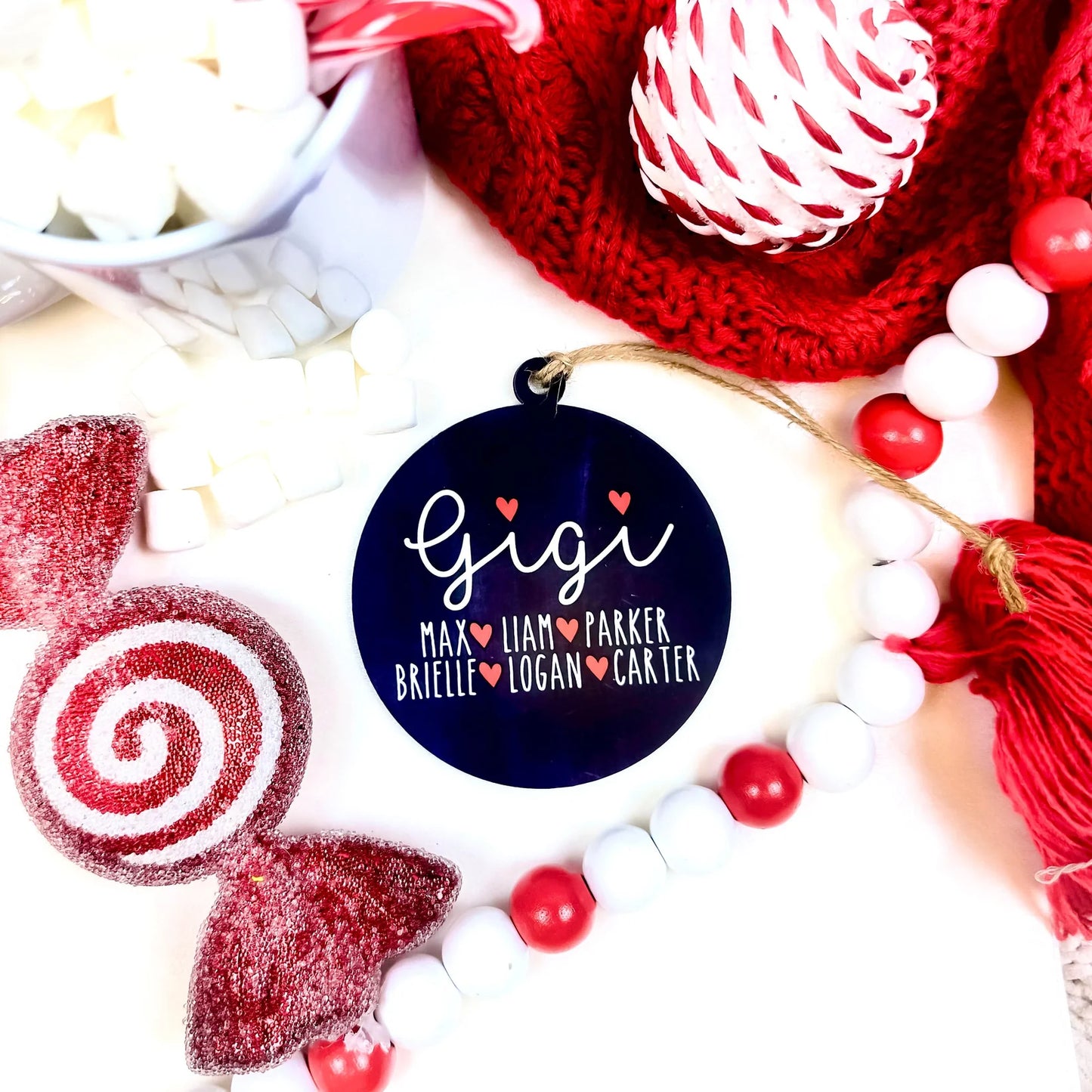 Preorder: Personalized Grandparent Chalkboard Ornament