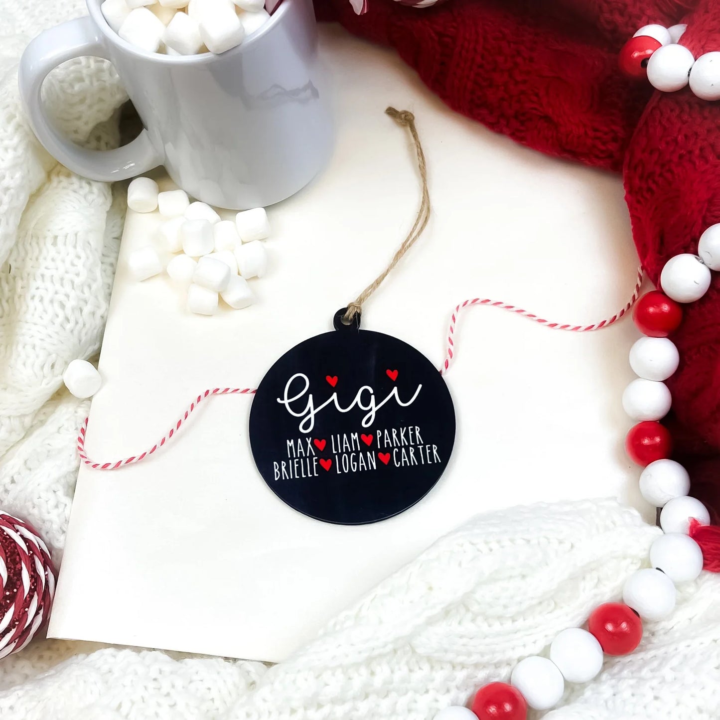 Preorder: Personalized Grandparent Chalkboard Ornament