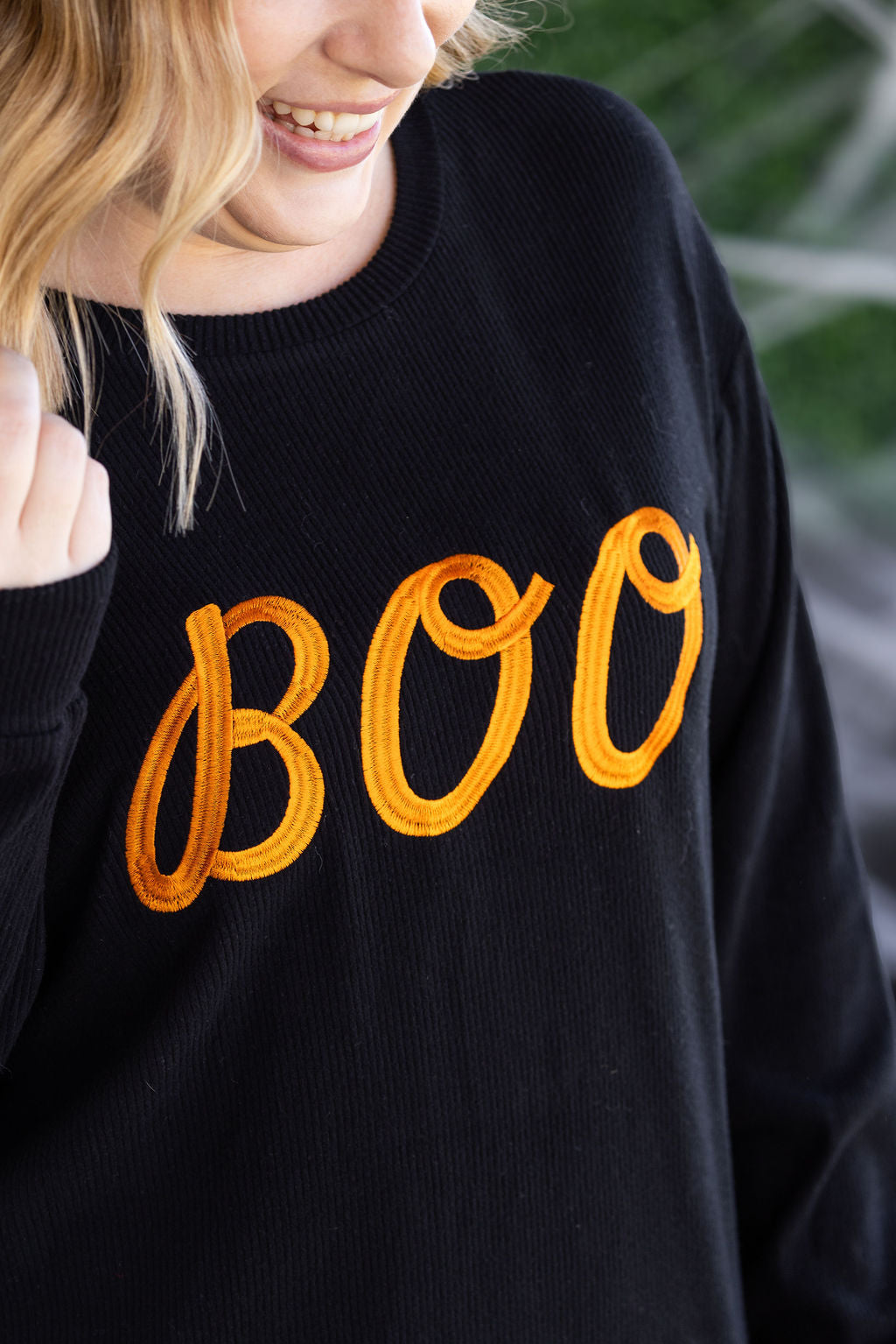 Michelle Mae Corrine Embroidered Pullover Top - BOO