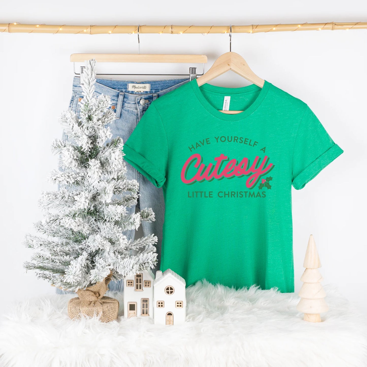 Doorbuster: Have Yourself a Cutesy Little Christmas Shirt w/ FREE Holly Earrings