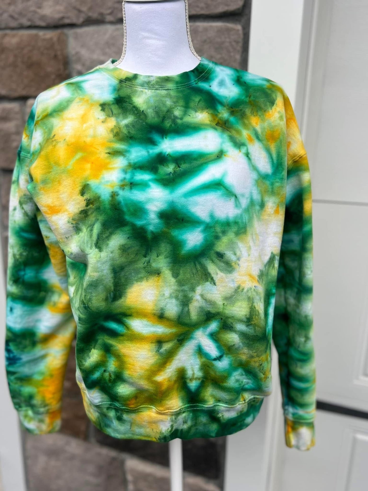 PREORDER: Emerald and Golden Yellow Ice Dye (multiple shirt options)