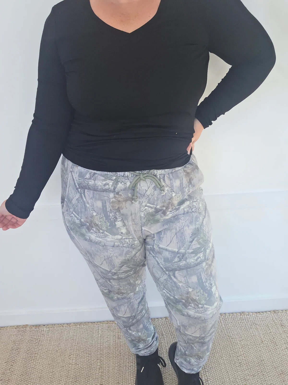 Michelle Mae Classic Joggers - Camo