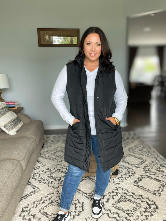 Michelle Mae Harlow Long Vests in Multiple Colors