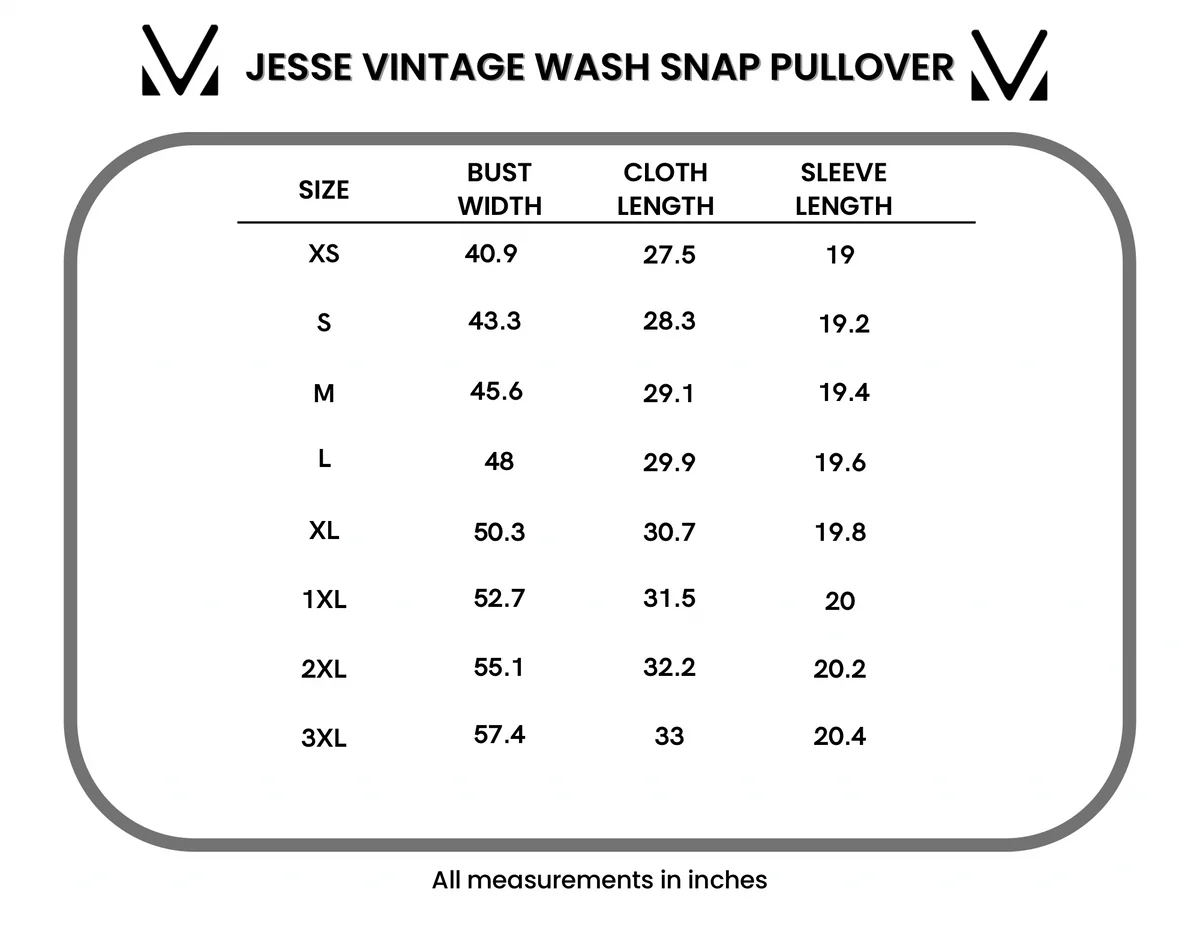 Michelle Mae Jesse Vintage Wash Snap Pullover - Black