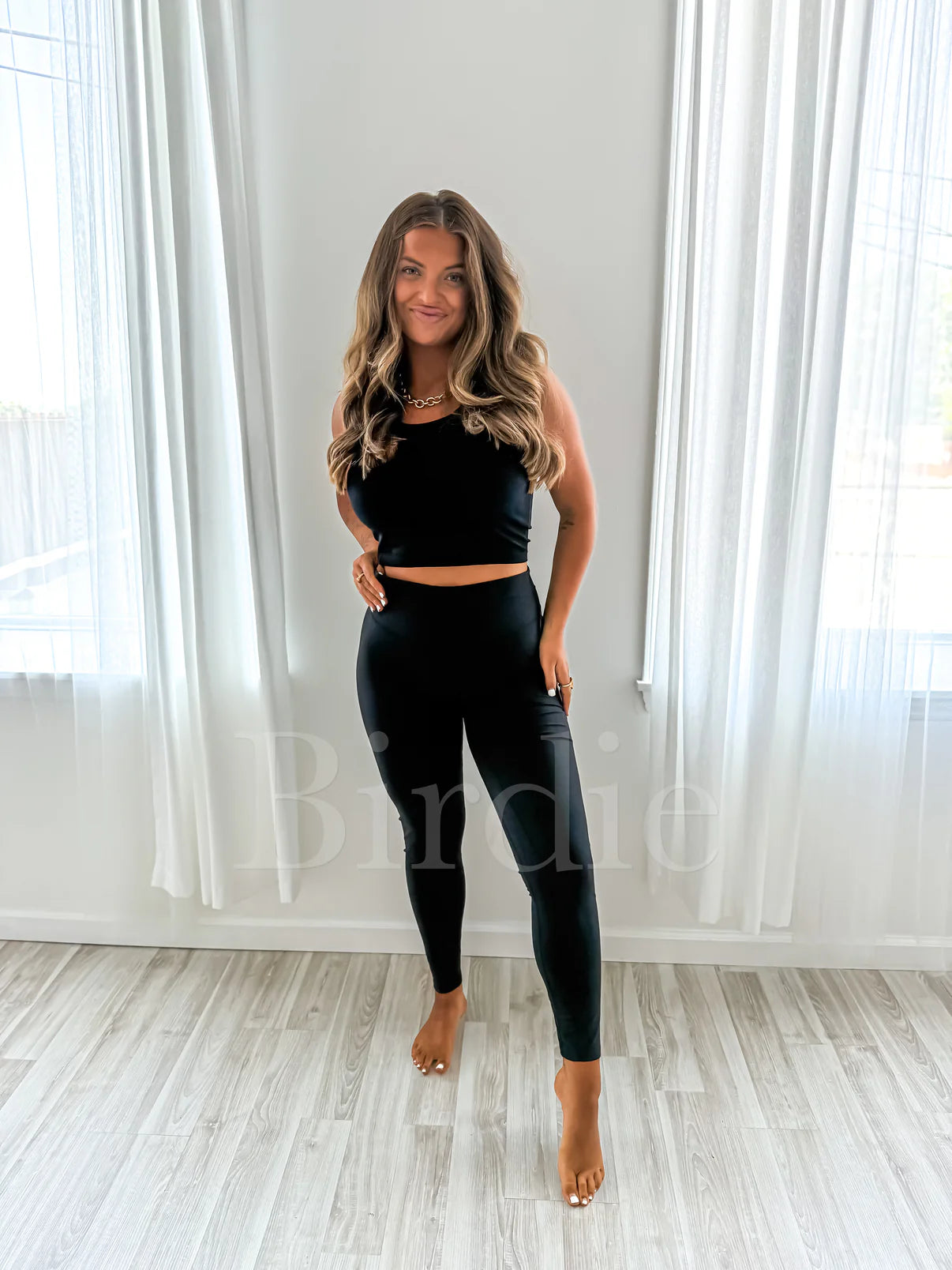 Doorbuster: Birdie Melt Leggings in Black
