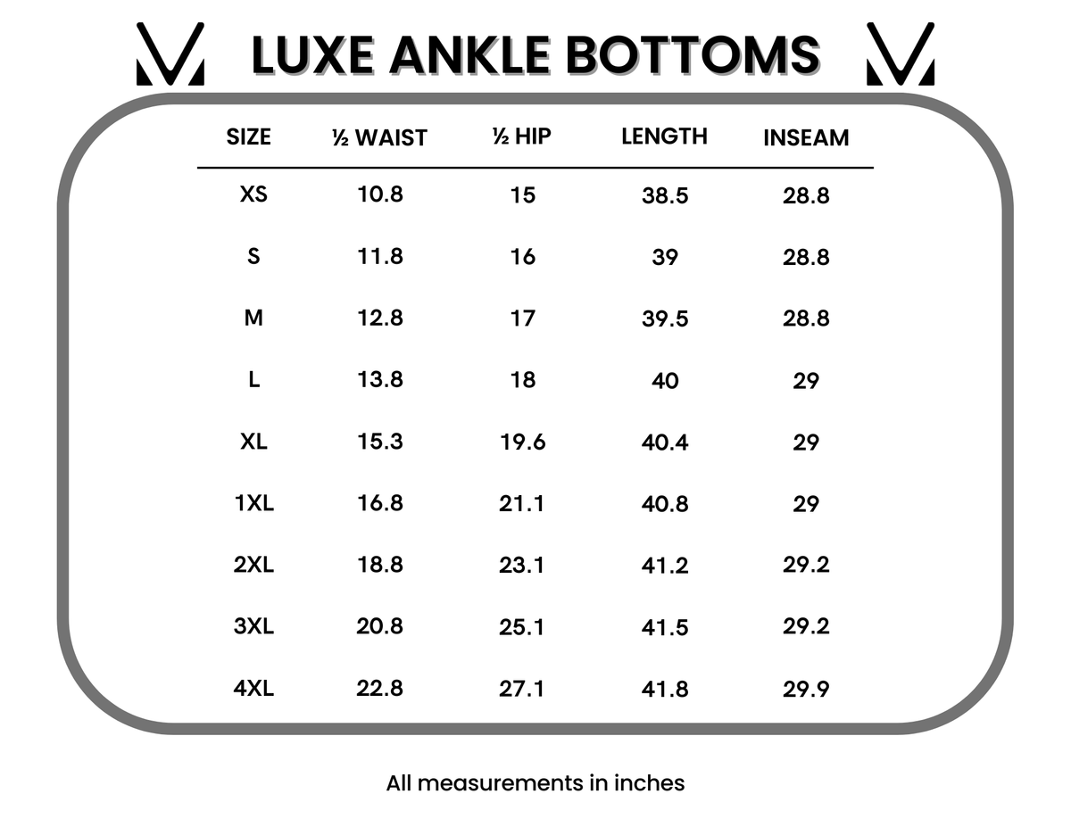 Michelle Mae Luxe Scuba Ankle Bottoms- Navy