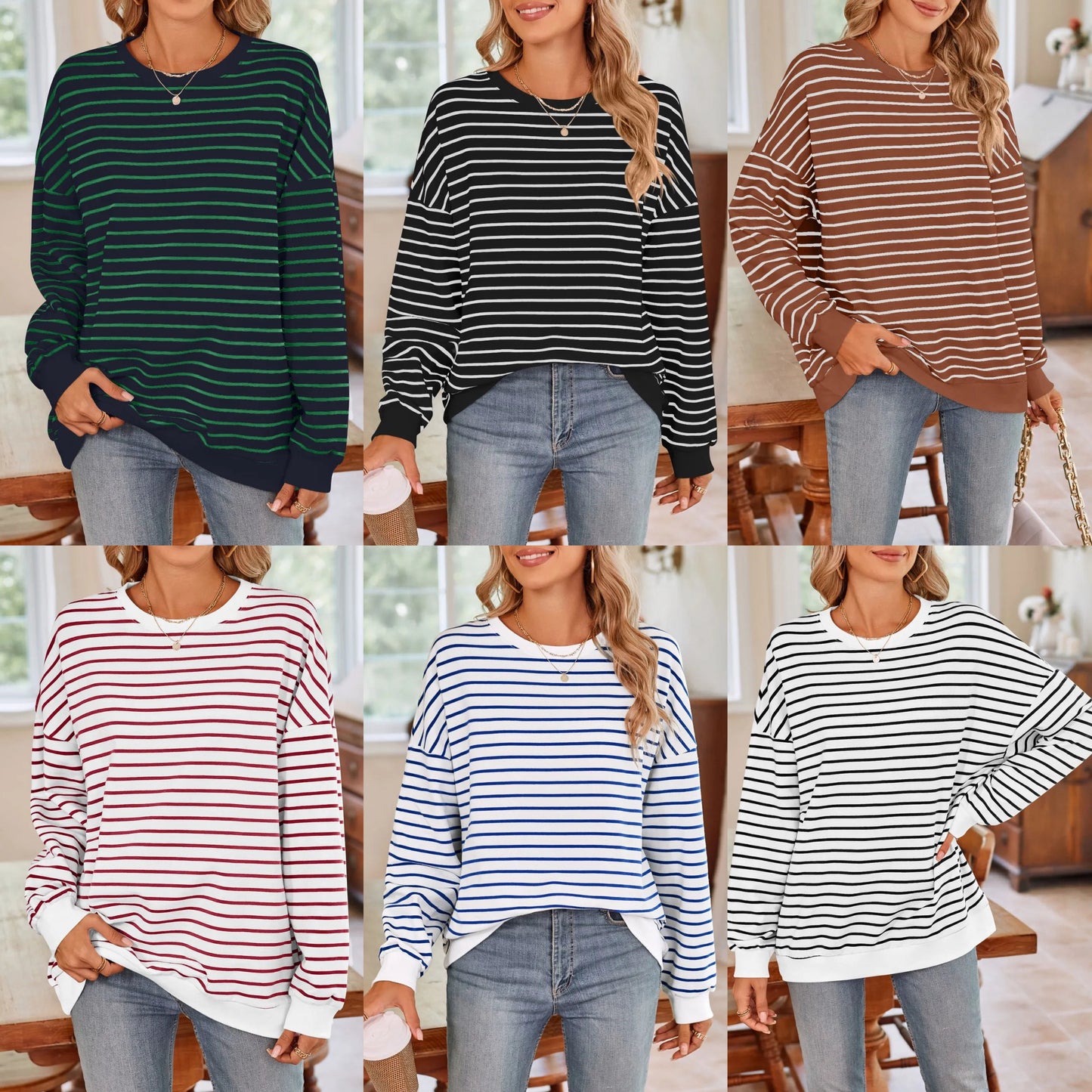 Preorder: Lovelet Easy Going Striped Pullover