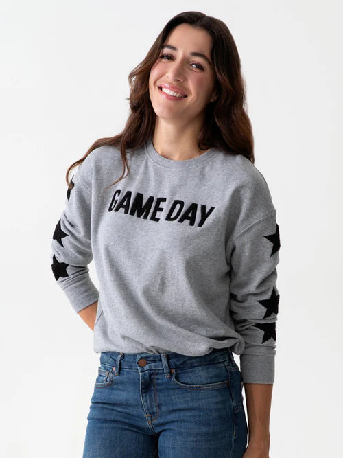 Game Day Sherpa Star Sleeve Pullover