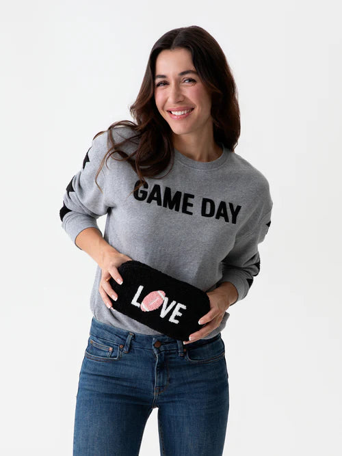 Game Day Sherpa Star Sleeve Pullover