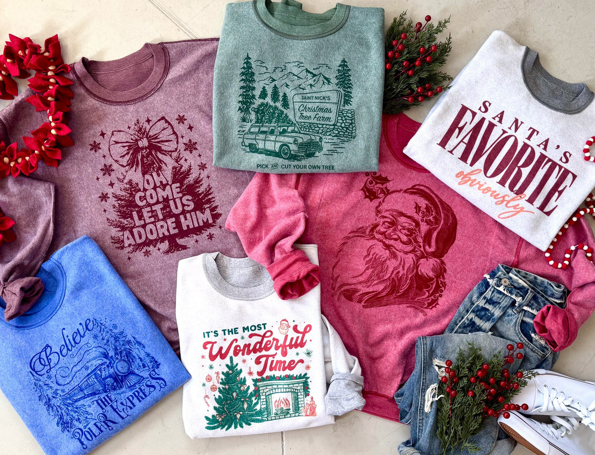 PREORDER Inside Out Christmas Sweatshirts - Multiple Options!