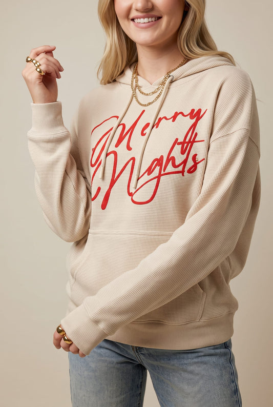 PREORDER Merry Nights Thermal Hoodie
