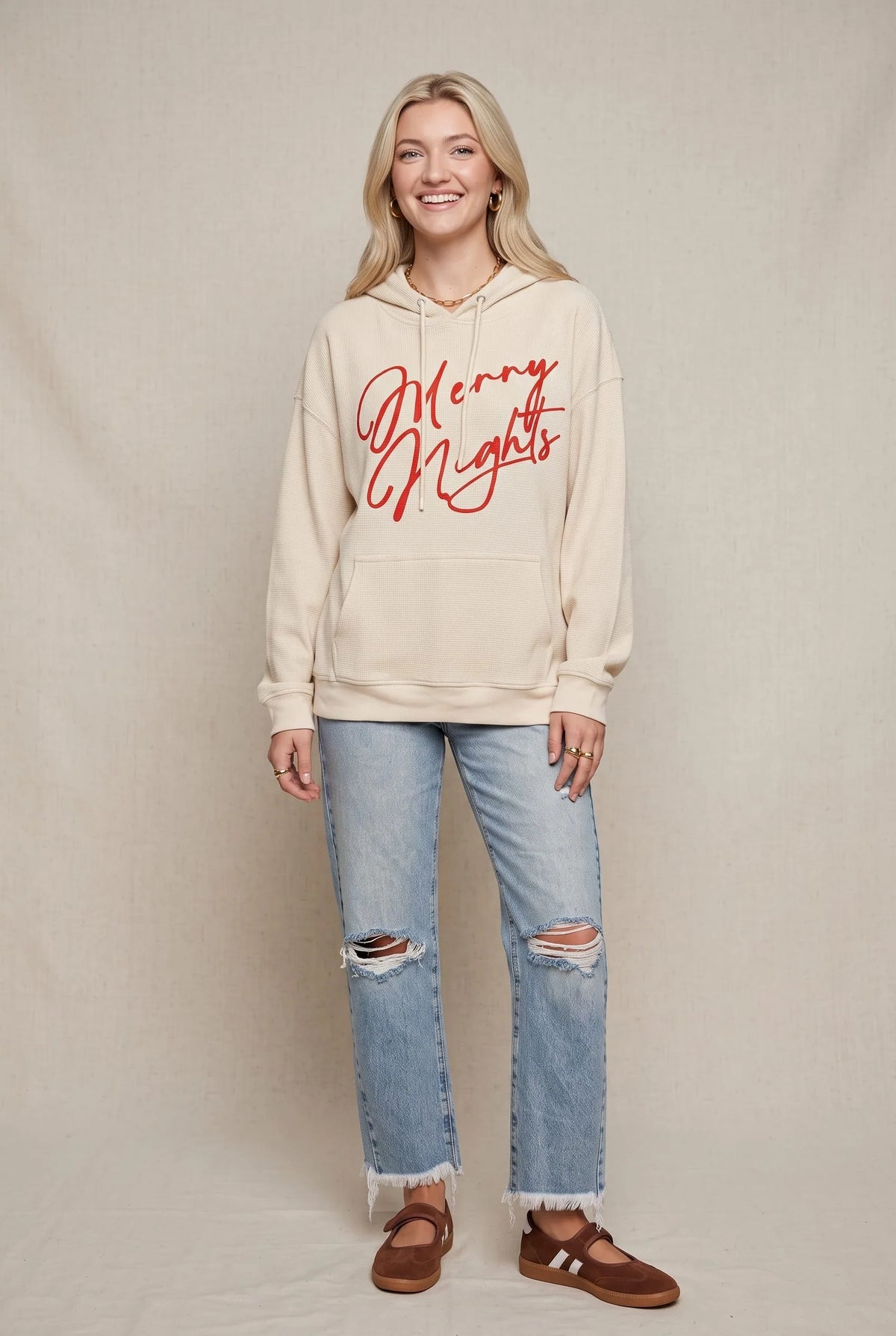 PREORDER Merry Nights Thermal Hoodie