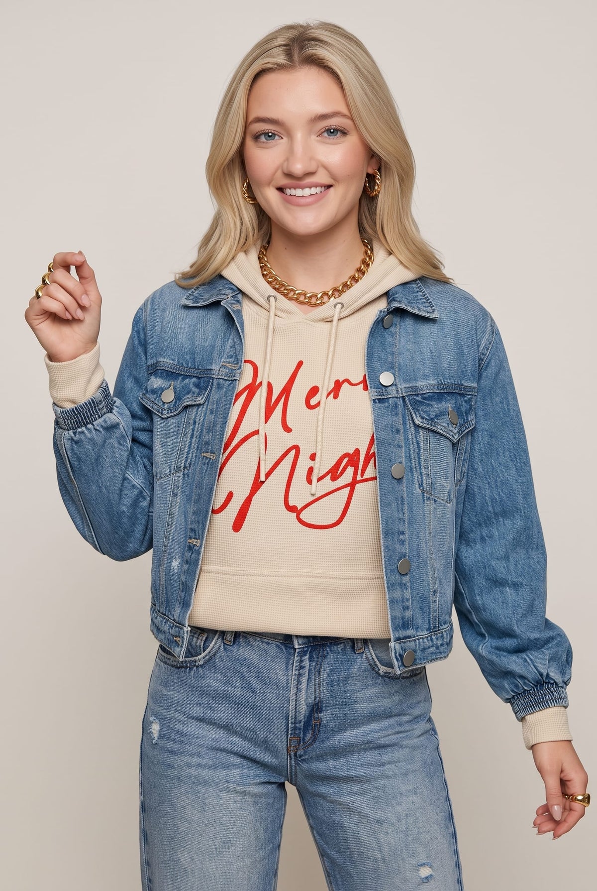 PREORDER Merry Nights Thermal Hoodie