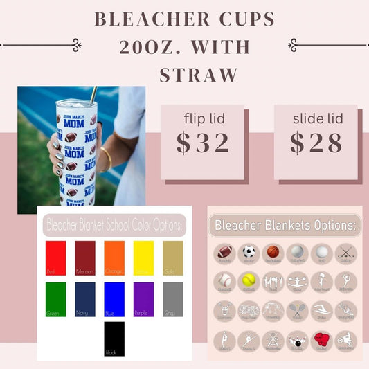 Preorder: Personalized 20oz Bleacher Tumblers