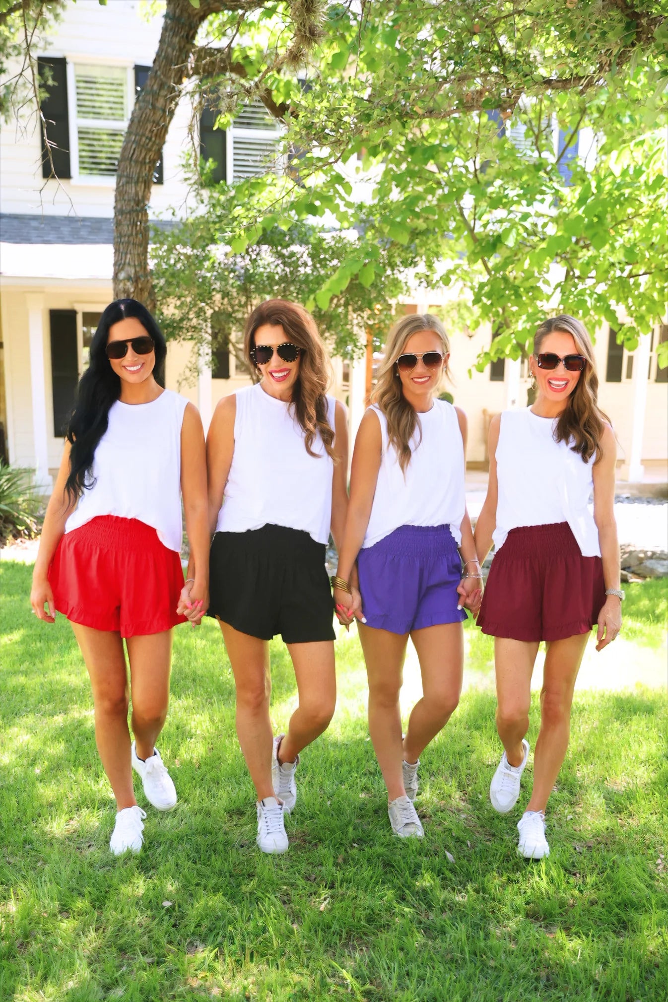 PREORDER: Jess Lea Sunny Strolls High Waisted Shorts in Purple
