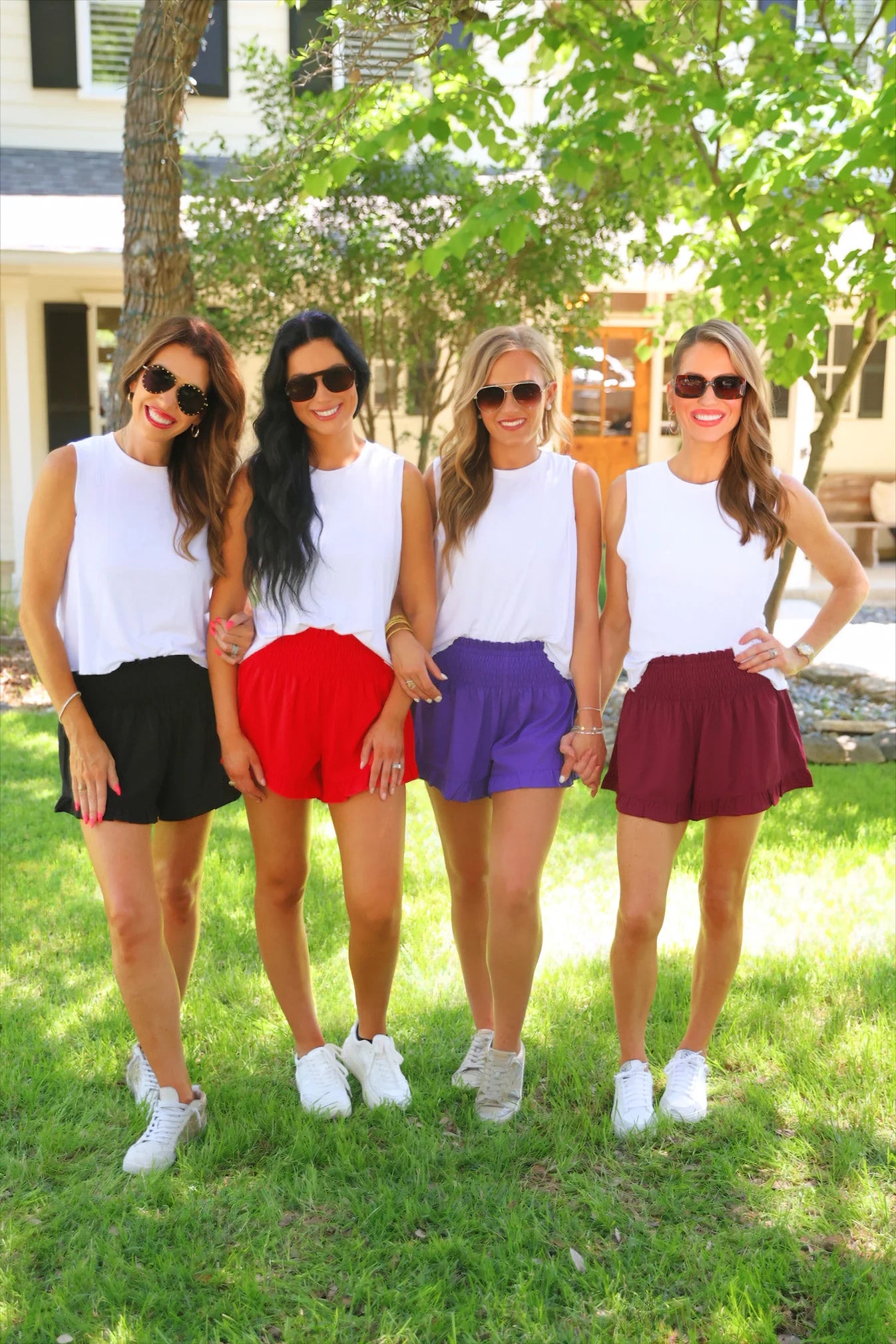 PREORDER: Jess Lea Sunny Strolls High Waisted Shorts in Purple