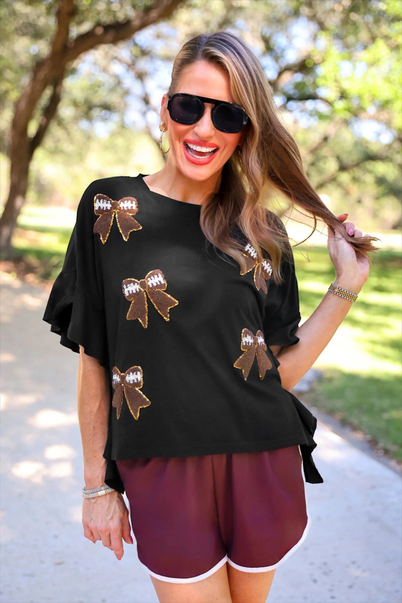 PREORDER: Jess Lea True Maroon Drawstring Everyday Shorts