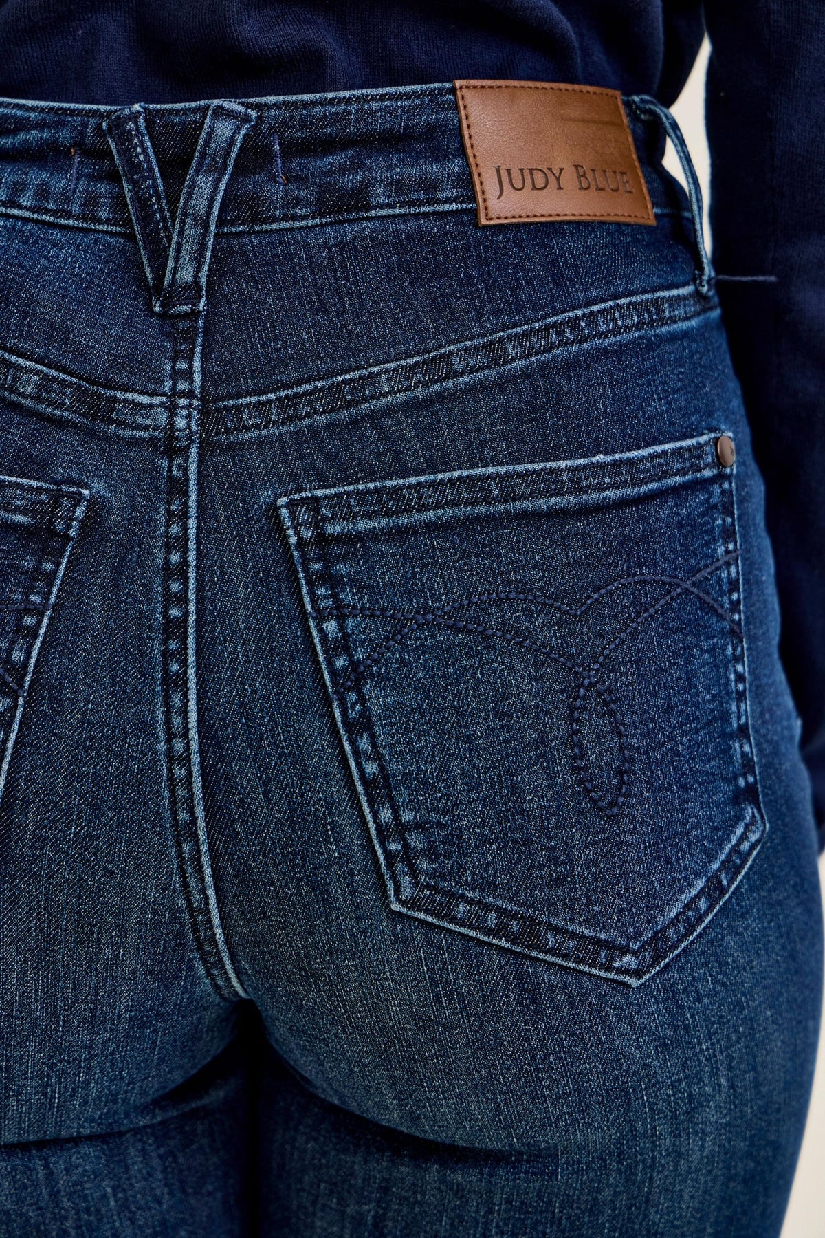 Emmy High Waist Tummy Control Boy Bootcut Jean with Welt Pockets