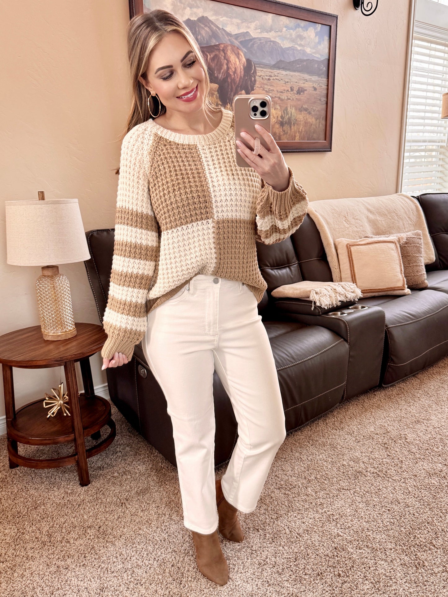 White Tummy Control Ankle Straight Judy Blue Jeans