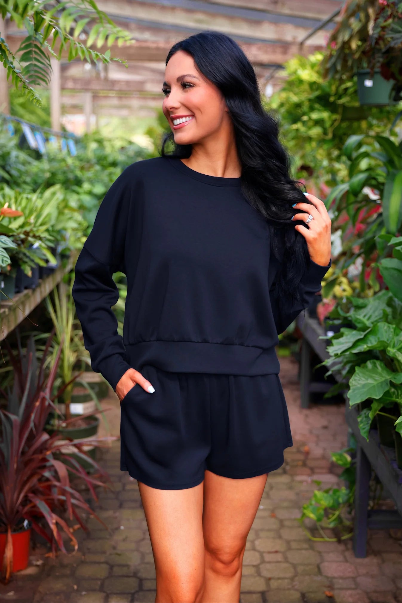 PREORDER: Jess Lea Luna Luxe Pullover Set- Solid Navy