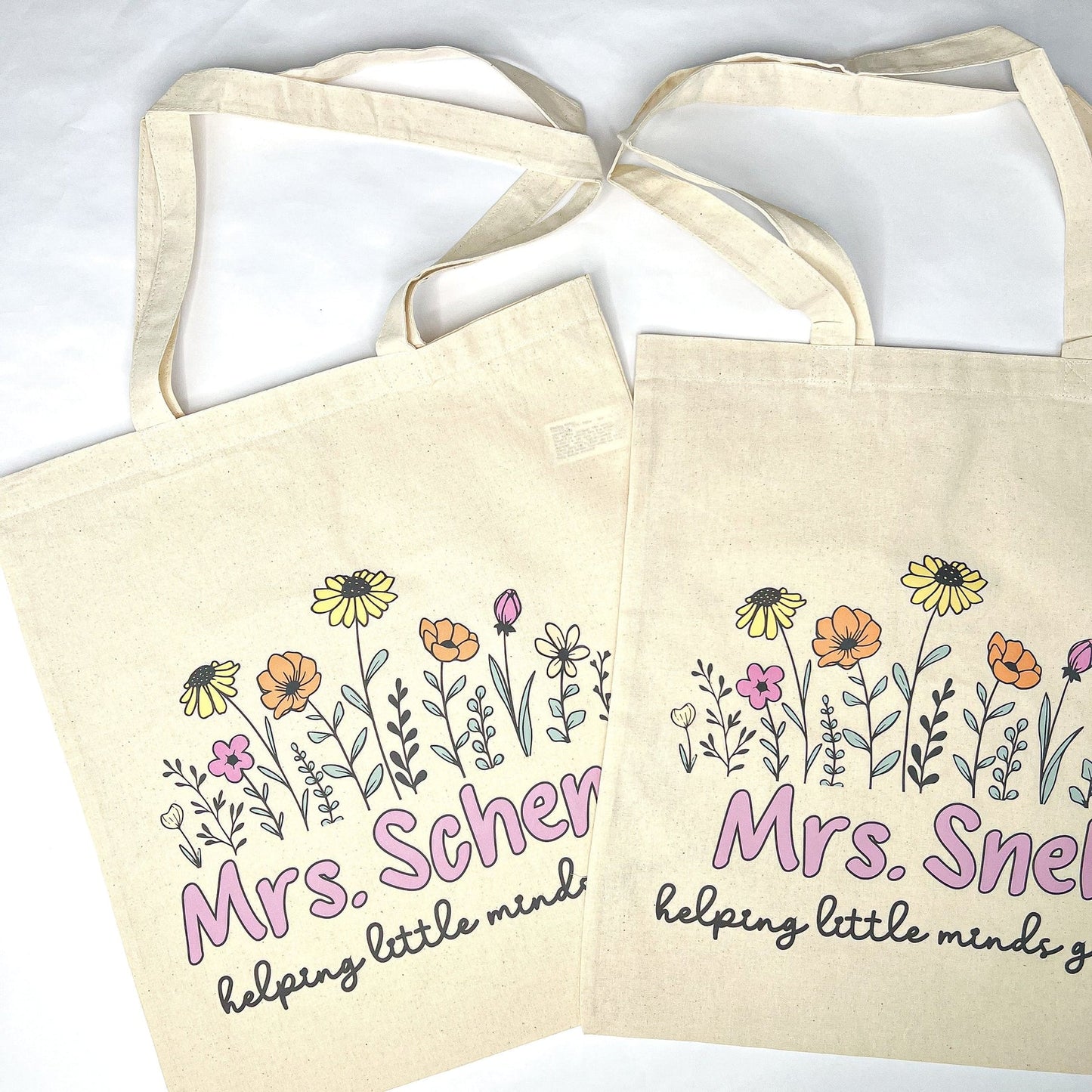 Preorder: Personalized Teacher Tote Bags (multiple options)