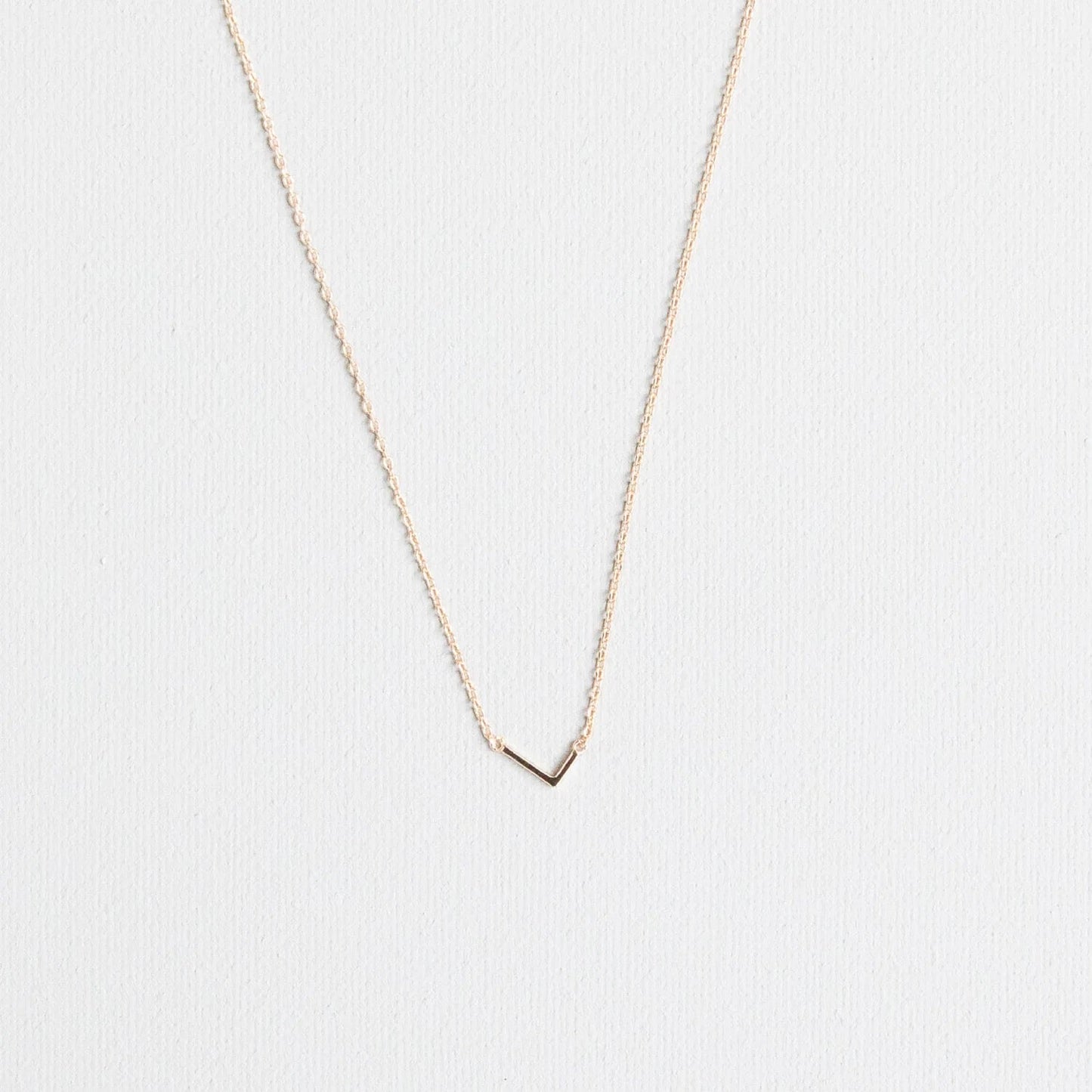 Initial Necklace In Gold
