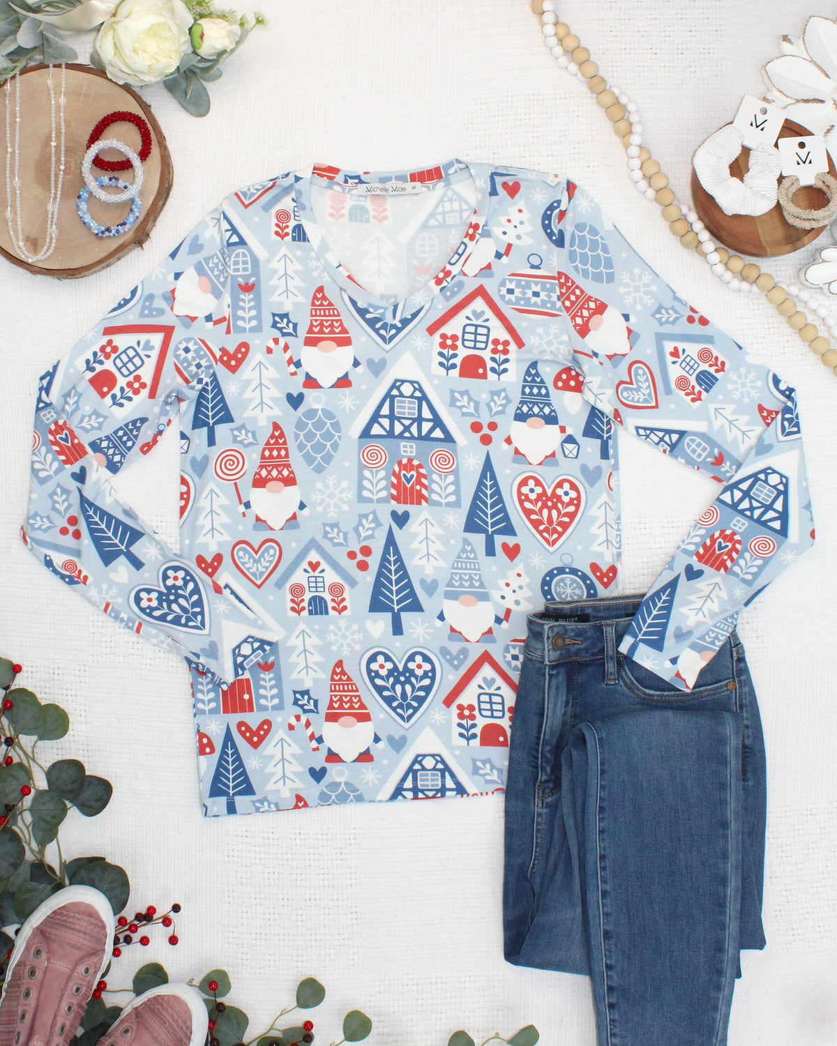 Michelle Mae Larissa Long Sleeve - Winter Gnome