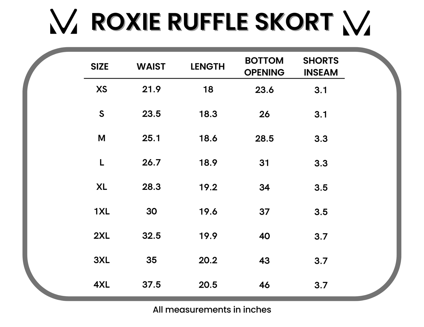 Michelle Mae Roxie Ruffle Skort - Navy