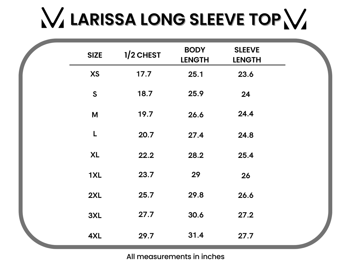 Michelle Mae Larissa Long Sleeve - Neutral Leaves