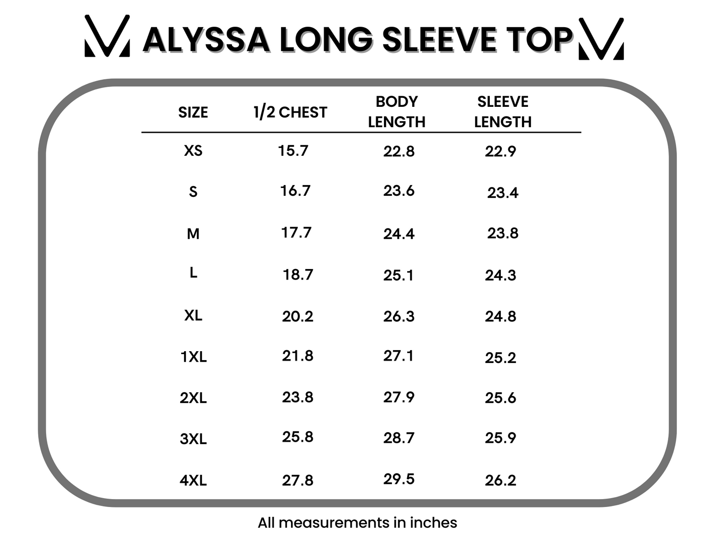 Michelle Mae Alyssa Long Sleeve Top - Black