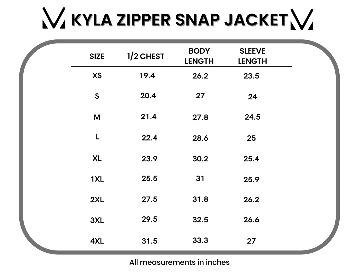 Michelle Mae Kyla Zipper Snap Jacket - Black