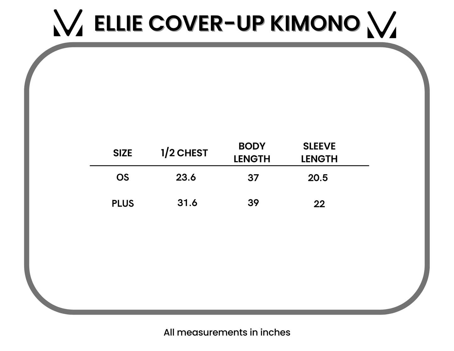 Michelle Mae Ellie Cover-Up Kimono - Light Blue
