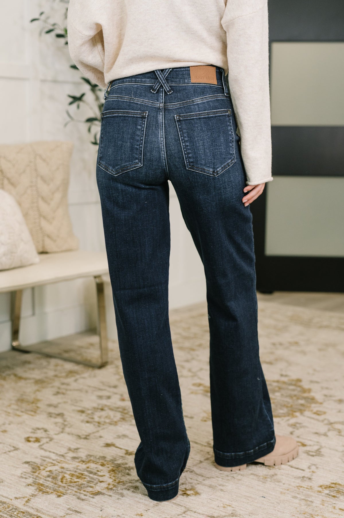 Marty High Waist Trouser Wide Leg Judy Blue Jeans
