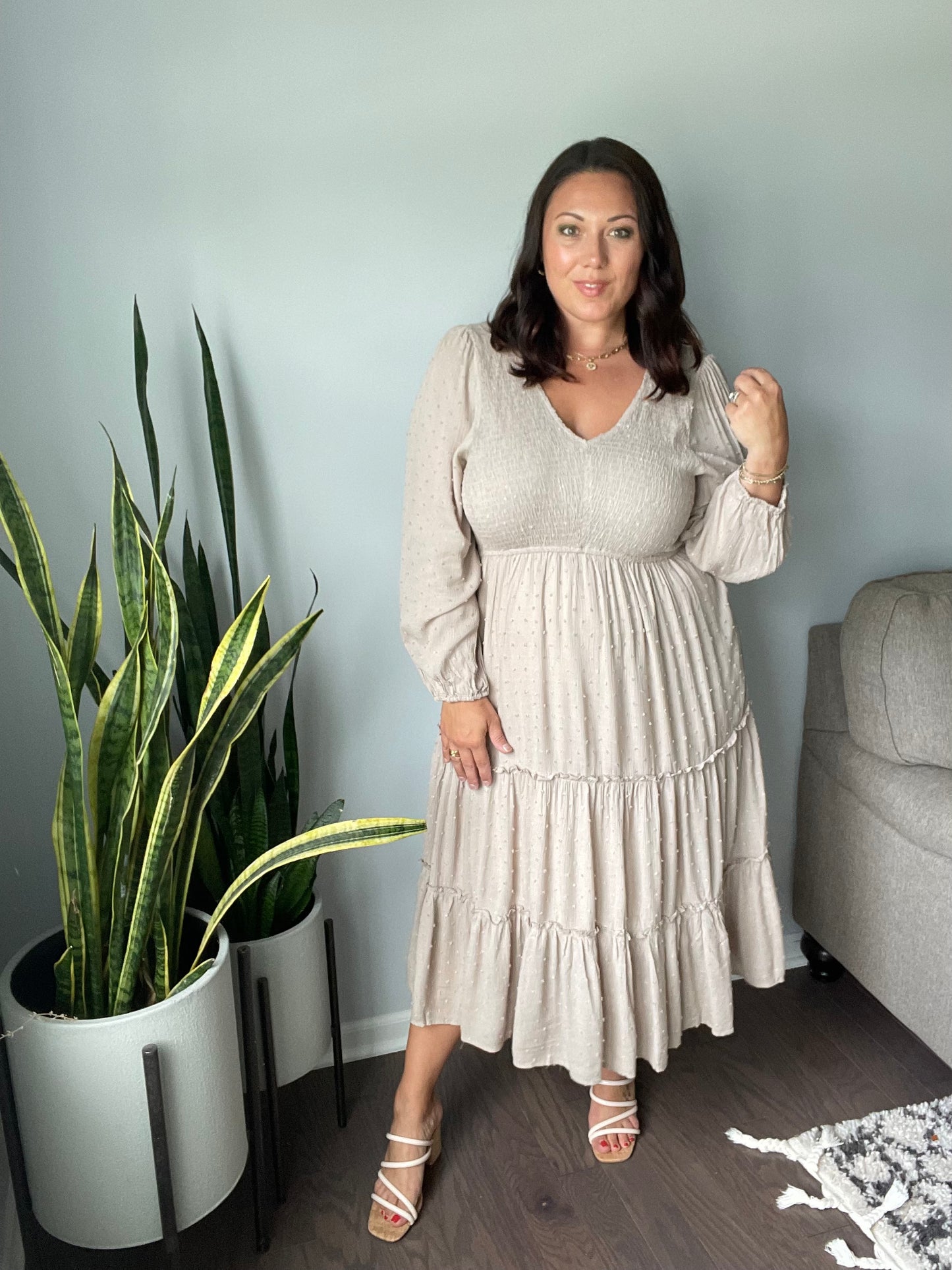 Easy Come, Easy Go Tiered Midi Dress