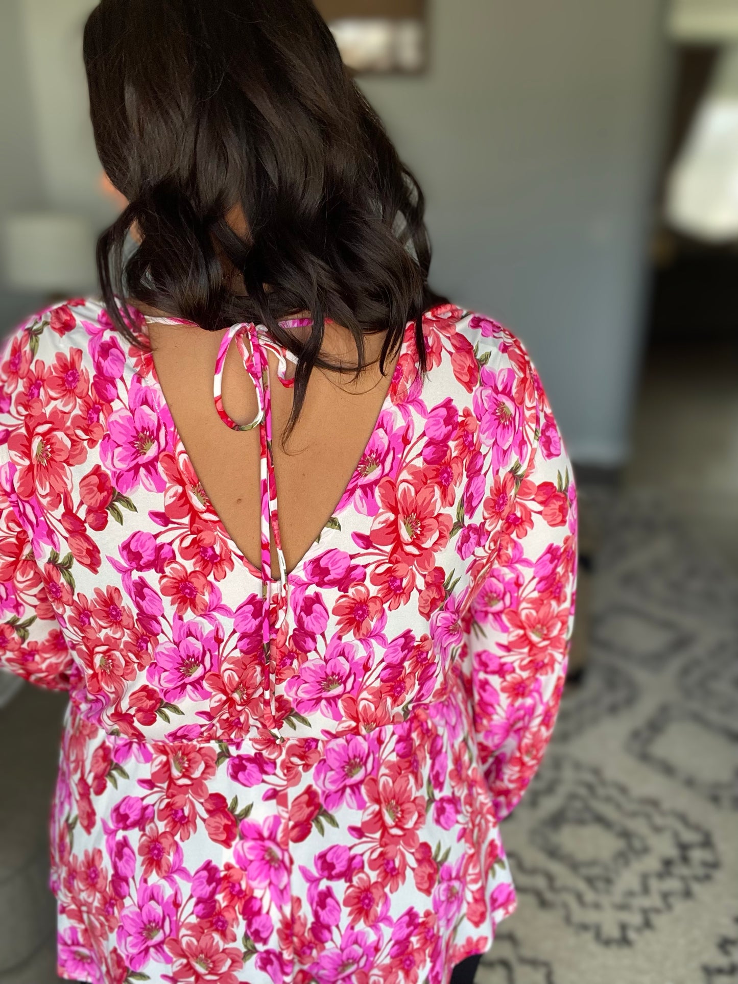 Smile Like You Mean It Floral Peplum