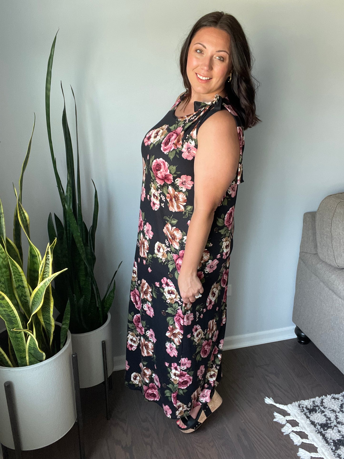 Fortuitous in Floral Maxi Dress