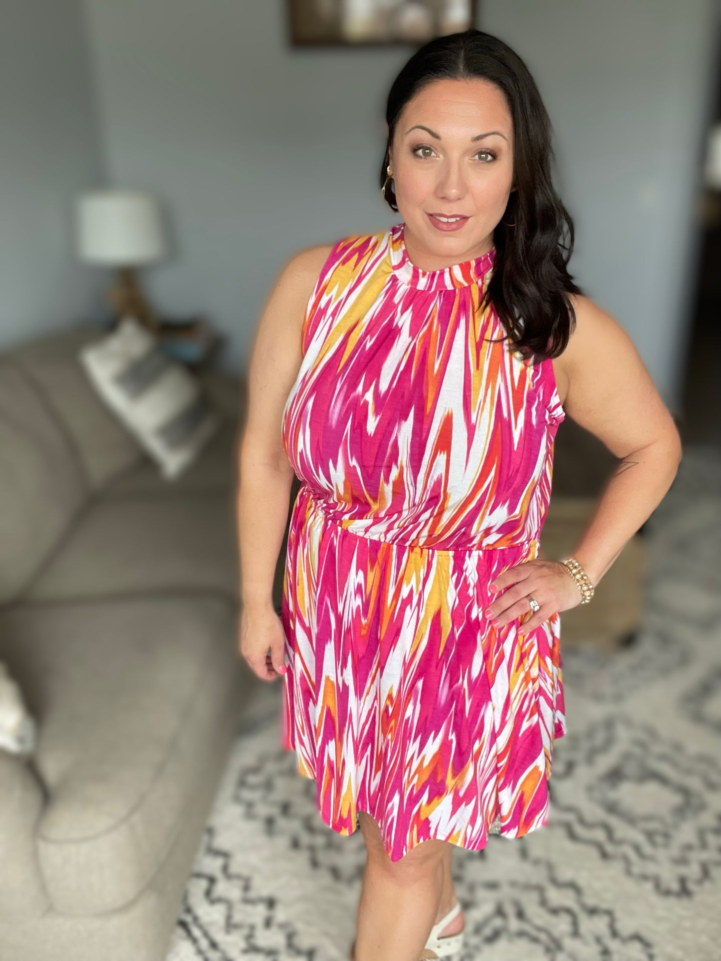 Tropical Punch Halter Dress