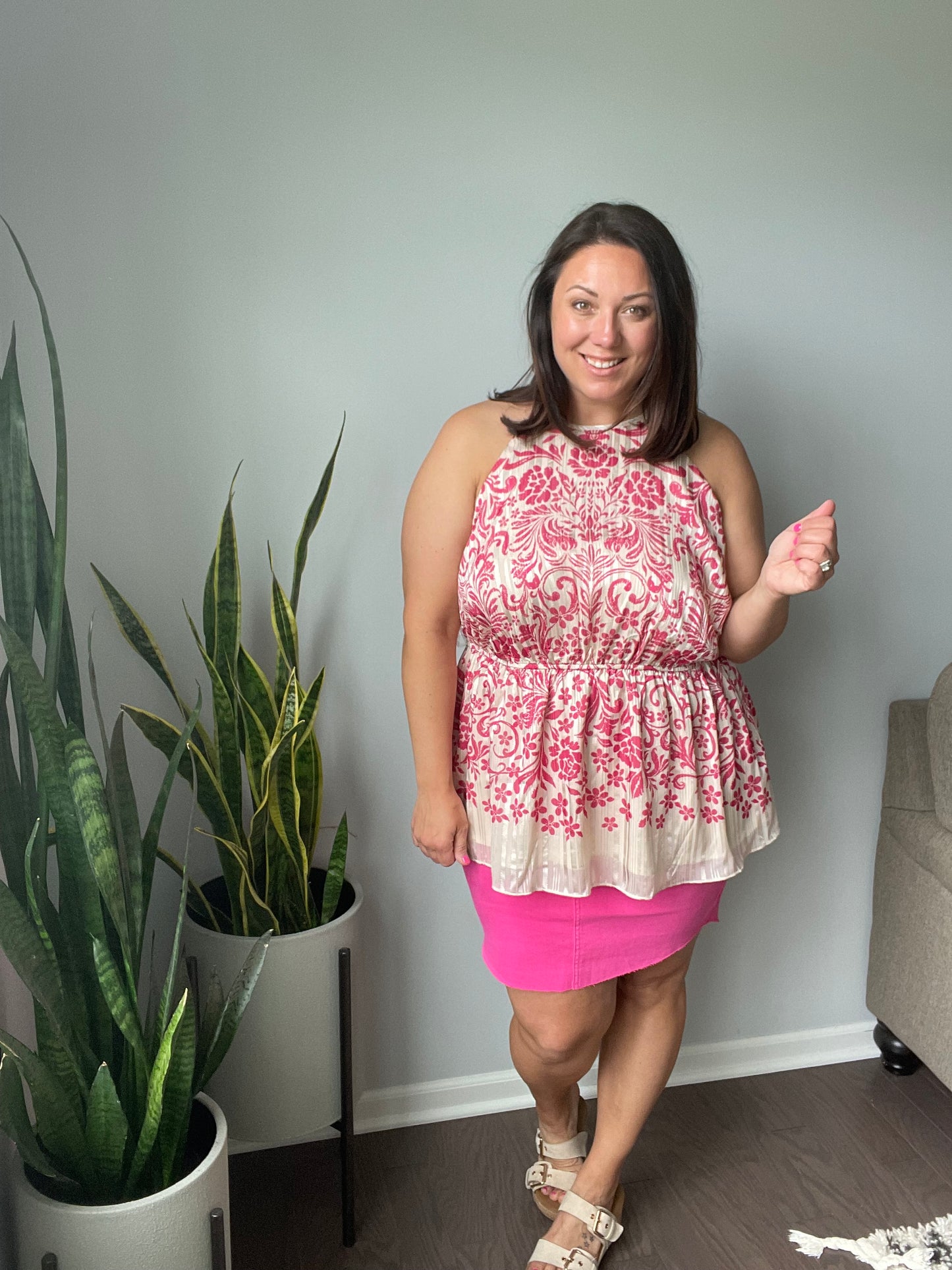 Fantastic Filigree Peplum Blouse