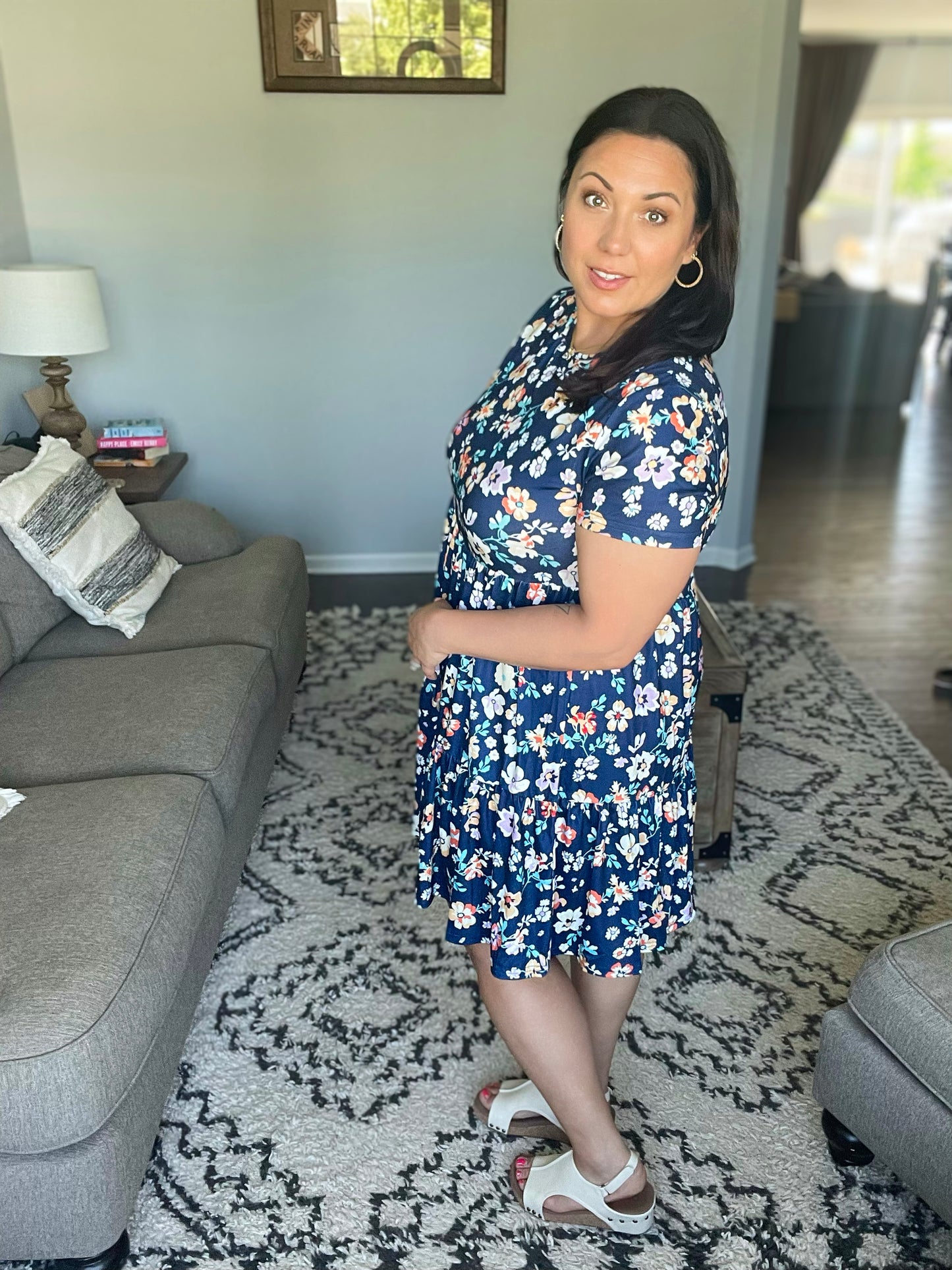 French Friday Floral Dress