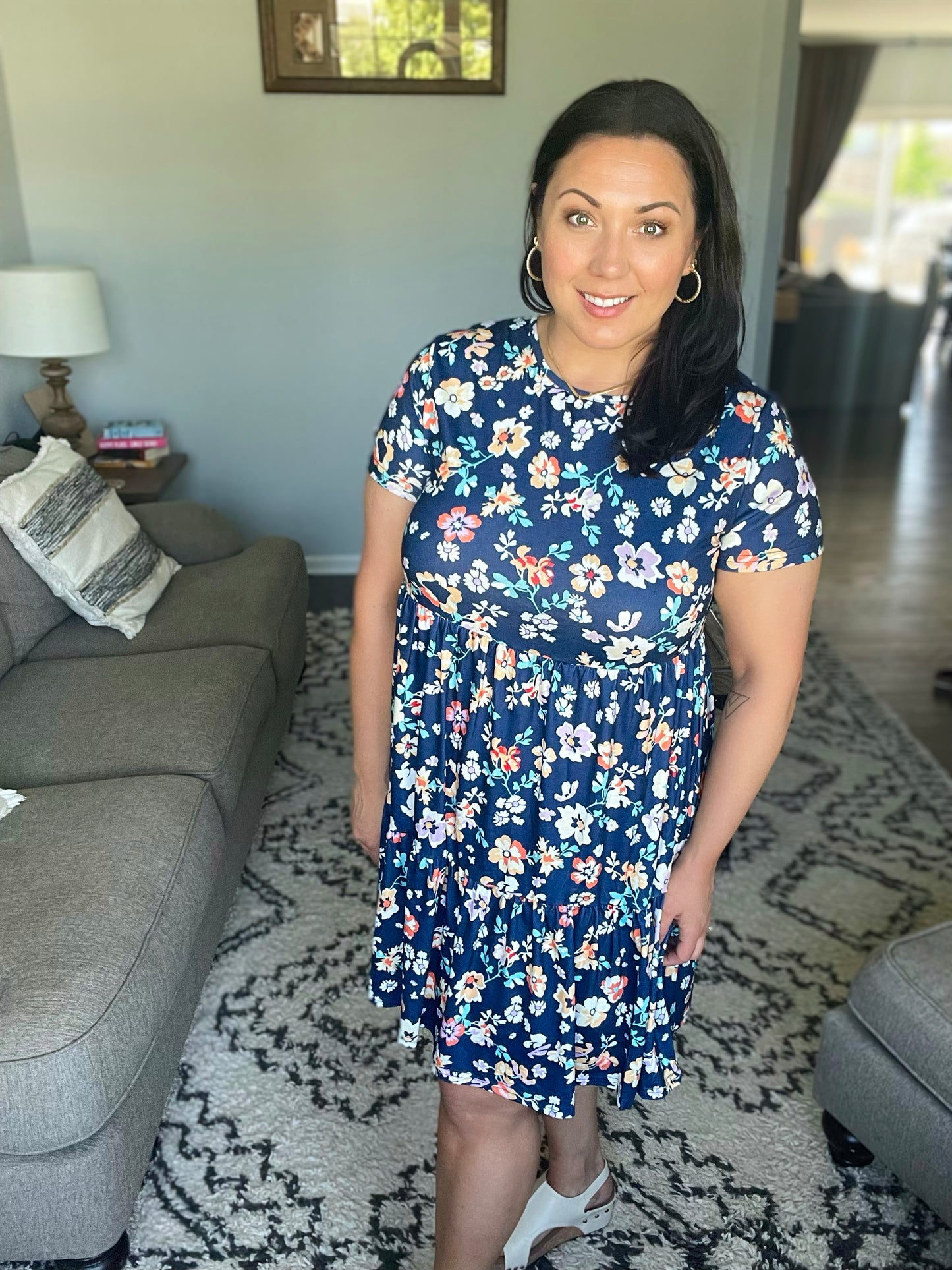 French Friday Floral Dress