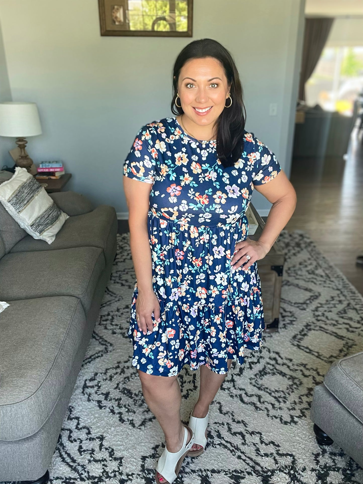 French Friday Floral Dress